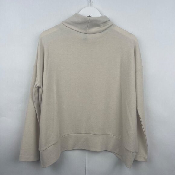 Clara Sun Woo Oatmeal Barrel Hem Relaxed Sweater Size Small - Picture 7 of 12